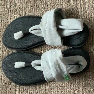 Sanuk Yoga Sling Sandals Grey:8